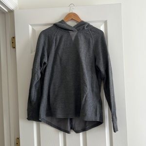 North face hoodie with back zipper detail